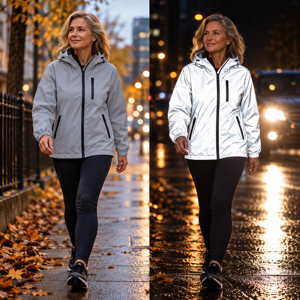 3-in-1 Reflecterende Jas - reflecterend ,waterdicht en winddicht