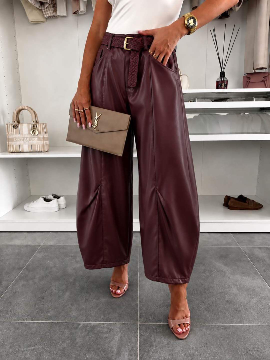 Ballon Pants met Riem