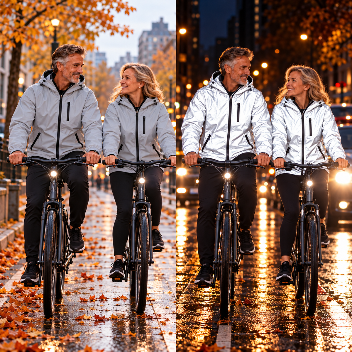 3-in-1 Reflecterende Jas - reflecterend ,waterdicht en winddicht