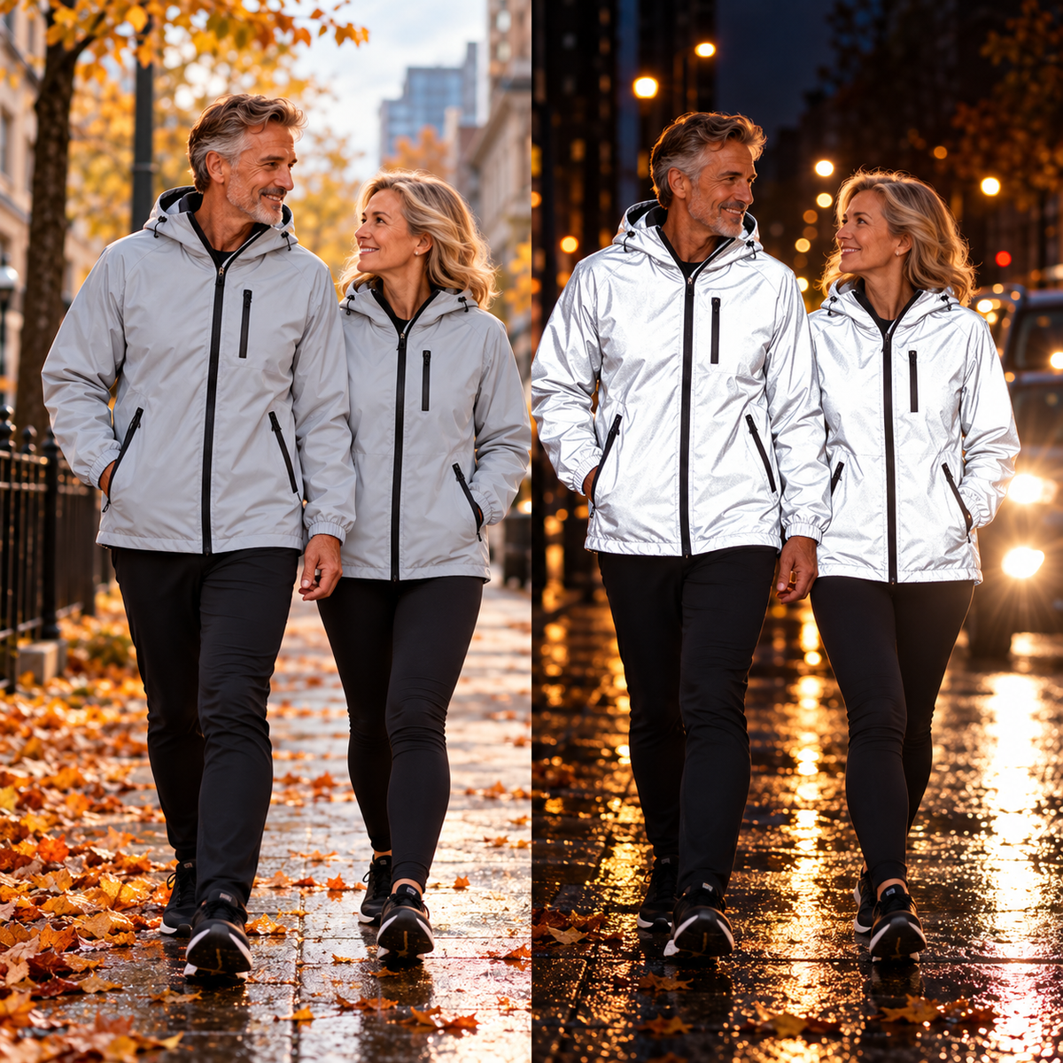 3-in-1 Reflecterende Jas - reflecterend ,waterdicht en winddicht