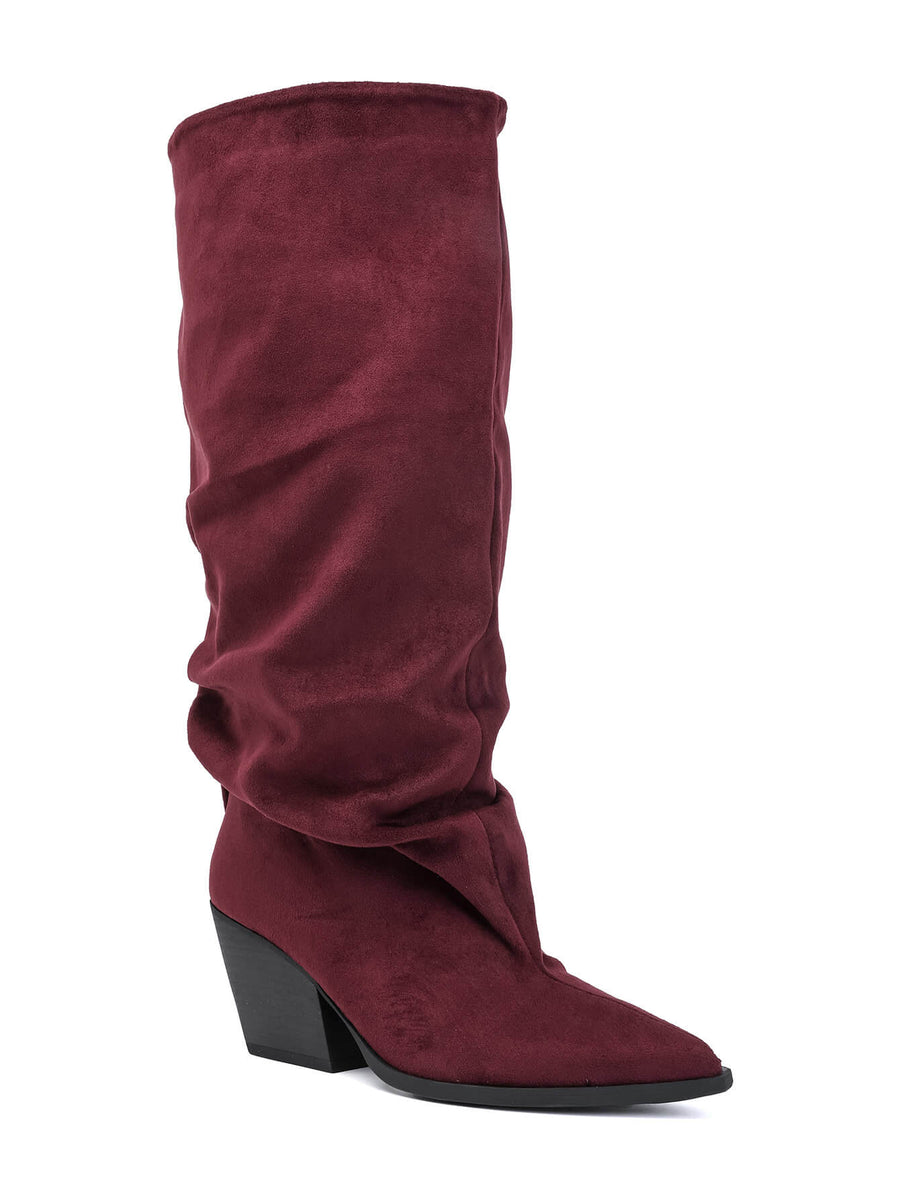 Afzak High Boots - Burgundy