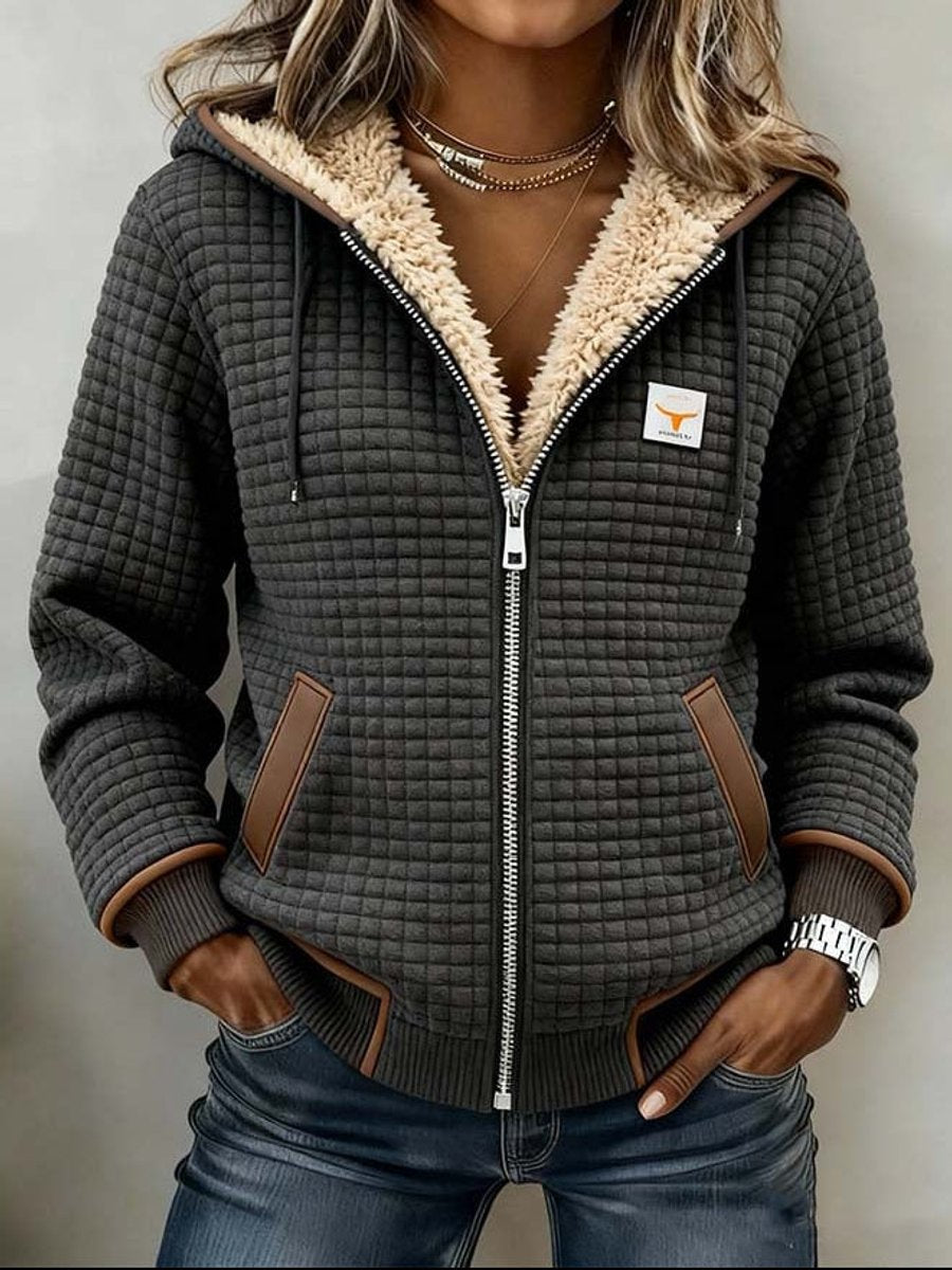 Sandra  Zip-Up Hooded Jacket